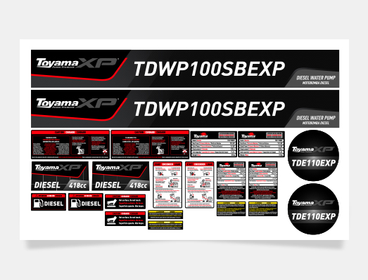出口發(fā)動機組黑色全套貼紙